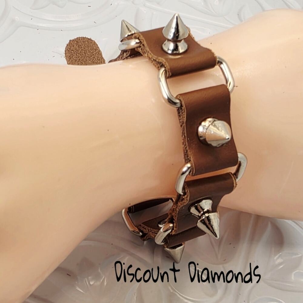 Men's Gothic Style Leather Bracelet